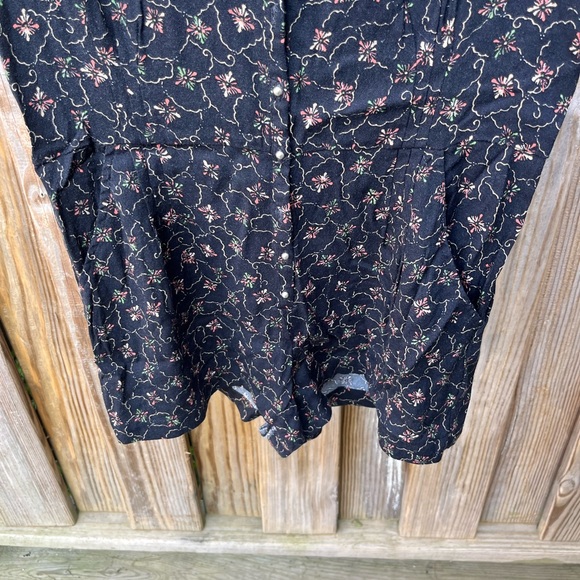 Free People Debby Dot Black Shorts Romper Size XS - Picture 6 of 10